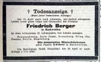 Todesanzeige